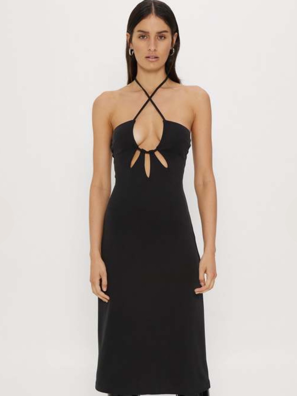 Third Form Riptide Midi Dress in Black